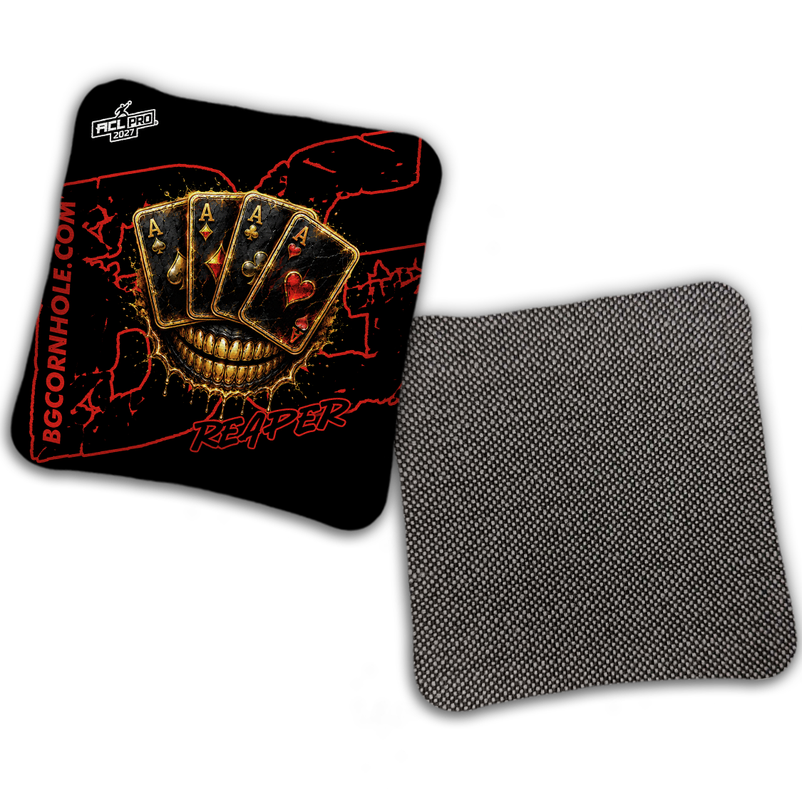 2027 ACL - BG Multiple Bag Models "DEAD MANS HAND " - Pro Stamped Cornhole Bags - SET OF 4 BAGS