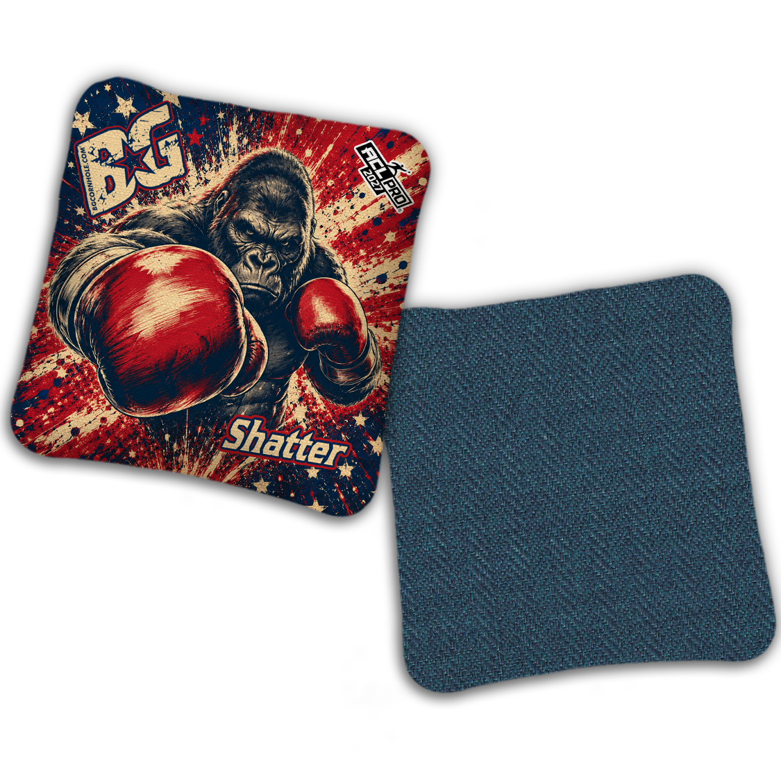 2027 ACL - BG Multiple Bag Models "AMERICAN FIGHTER" - Pro Stamped Cornhole Bags - SET OF 4 BAGS