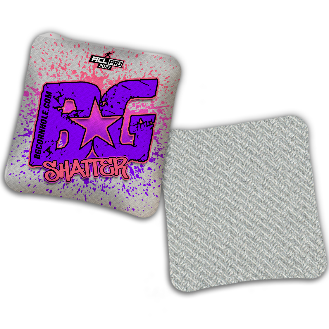 2027 ACL - BG Multiple Bag Models "PAINT SPLATTER" - Pro Stamped Cornhole Bags - SET OF 4 BAGS