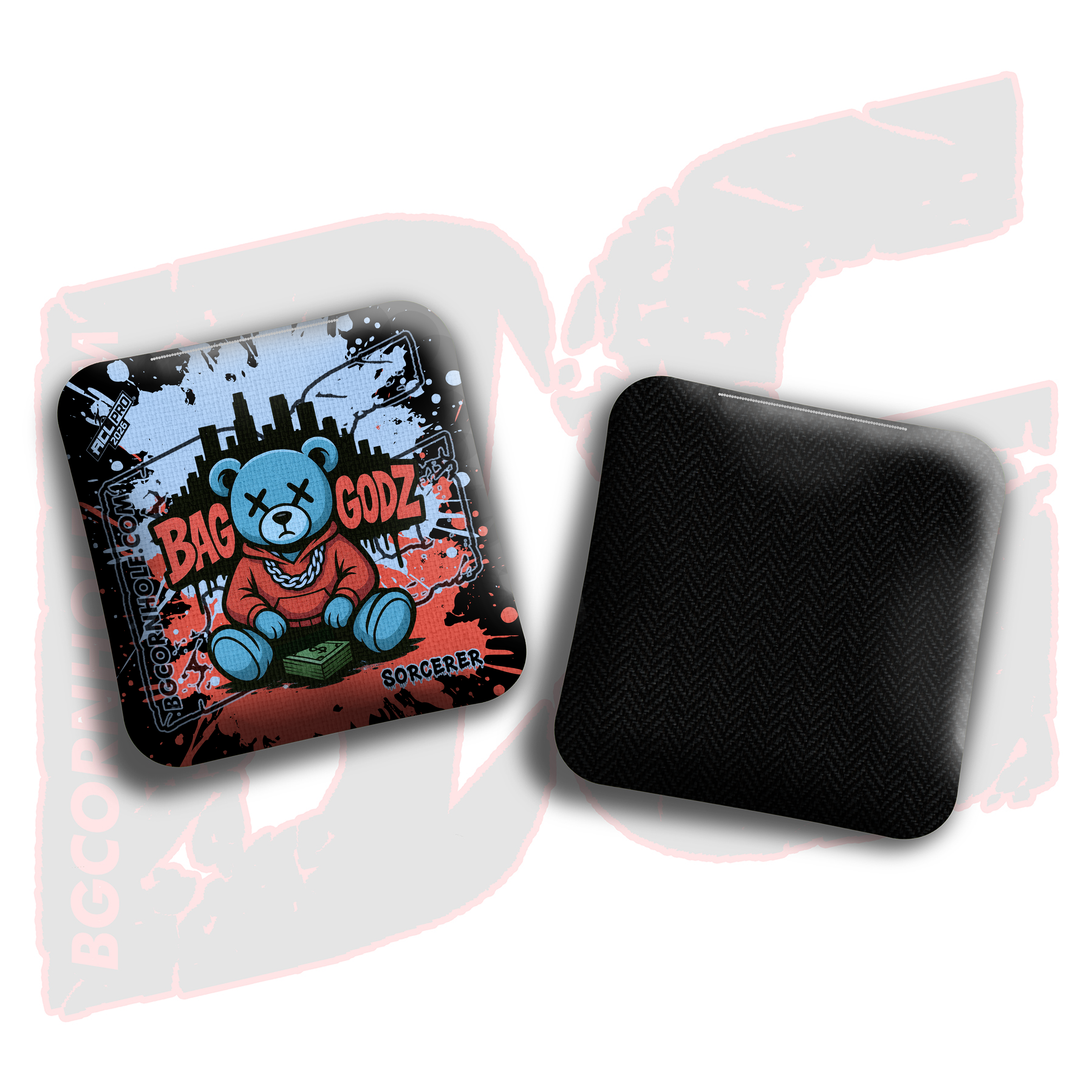 2026 BG Multiple Bag Models "LA Bear" - ACL Pro Stamped Cornhole Bags - SET OF 4 BAGS